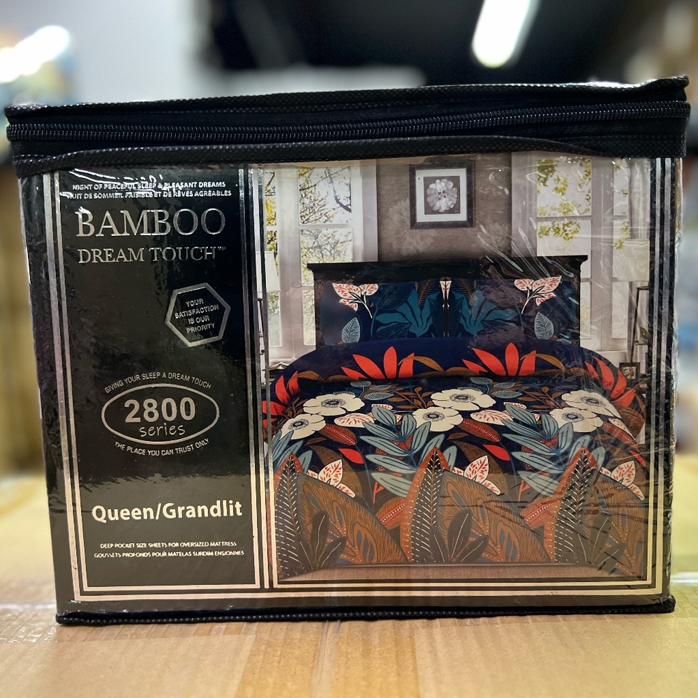 Luxury 4 Piece Queen Size Bamboo Bed Sheet